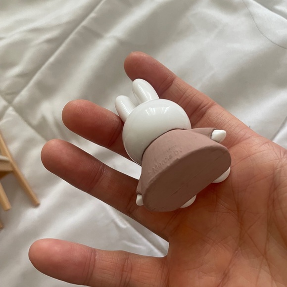 Set of 4 Miffy Figure Sitting chair Bench Rare Kawaii chiikawa sanrio disney - Picture 4 of 9